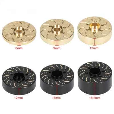 Brass 12mm Wheel Hex Hub for 1/10 RC Crawler 1.9" 2.2" Wheel Rims TRX4 SCX10 D90 - Image 1 of 4