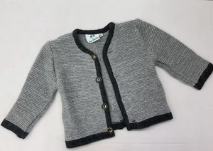 Isar-Trachten Kid's Sweater Cardigan | Gray | EU Size 86 - Picture 1 of 5