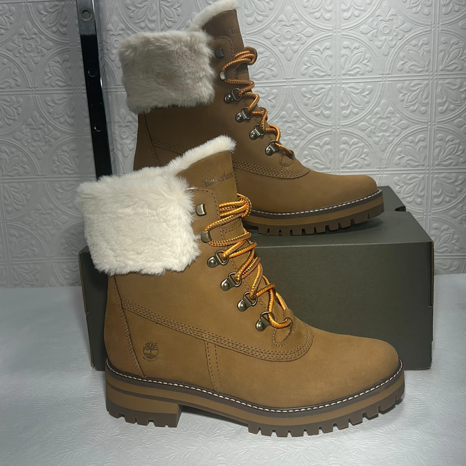Timberland Courmayeur Valley 6in Snow Boot A2JXA Brown Size 9.5 Womens