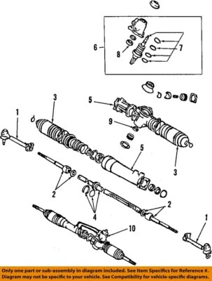 Used Rack and Pinion Assembly fits: 2004 Lexus ES330 Power Rack and Pinion SE Gr - Изображение 1 из 2