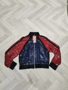TOMMY HILFIGER Hilfiger Collection Sequins Jacket Size US 6 uk 10 bnwt - Picture 1 of 7