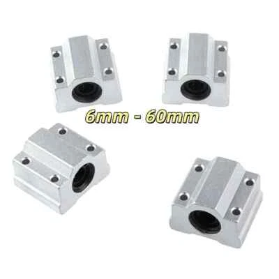 6mm - 60mm  SCS6UU - SCS60UU Linear Motion Ball Bearing Slide Unit Bushing - Image 1 of 4