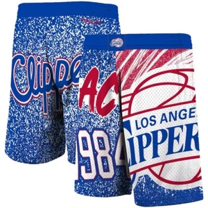 Mitchell & Ness Los Angeles Clippers Jumbotron sublimierte Herrenshorts Größe XL - Bild 1 von 3