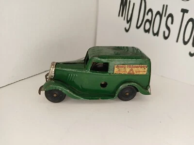 CAMIÓN CON PANEL DE TRANSPORTE TRIANG MINIC VINTAGE FUNCIONANDO *SIN LLAVE* VERDE Foto 1 de 4