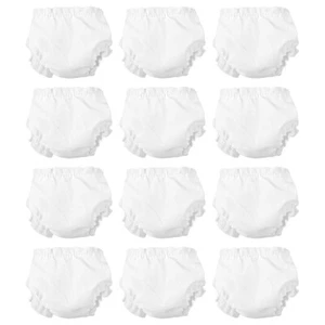 12PCS Funny White Lovely Baby Doll Clothes 10 Inch Doll Diapers Underwear - Picture 1 of 12