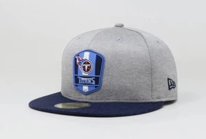 New Era 59Fifty Men Women Cap Tennessee Titans Sideline On Field Gray Fitted Hat - Picture 1 of 5