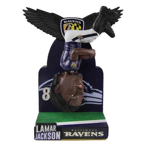 Lamar Jackson Baltimore Ravens Touchdown Celebration Flip Bobblehead NFL Cover