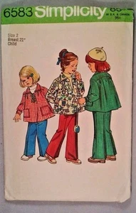 Simplicity  6583 sewing  pattern  Girls Smock top & Pants  Size 2 - Picture 1 of 2