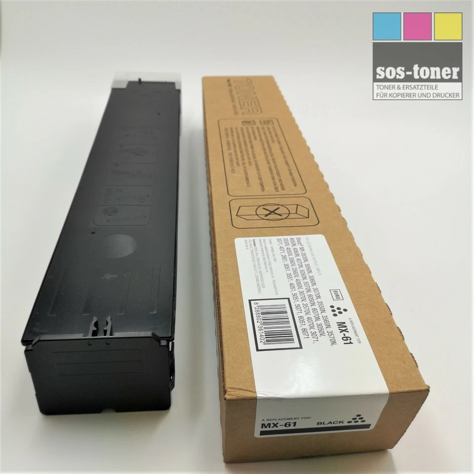 SOS-TONER Toner Black Sharp MX2630,3050,3060,3550,3570,4050,4060,2651,3051,3551, MX61GTBA