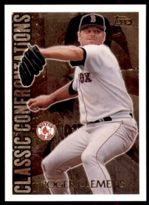 1996 Topps Classic Confrontations Roger Clemens Boston Red Sox #CC13 - Picture 1 of 2