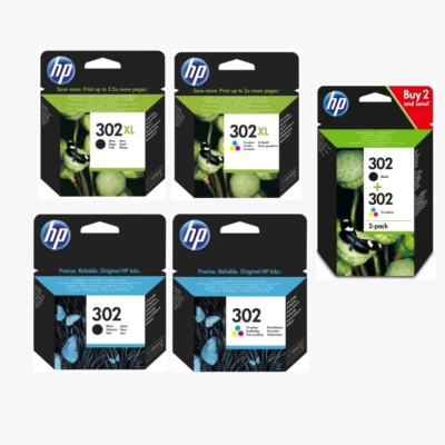 HP 302/HP 302XL Ink Cartridges Original - Image 1 of 4