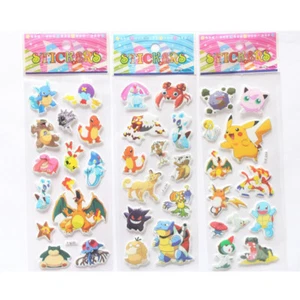 Pegatina Pokémon 3D 10 Hojas de Pegatinas Vendedor de EE. UU. Pickachu Charizard Nueva - Imagen 1 de 6