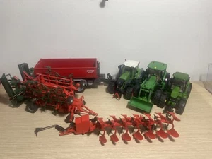 Lotto Siku Controll Trattori John Deere Fendt Attrezzi - Imagen 1 de 6