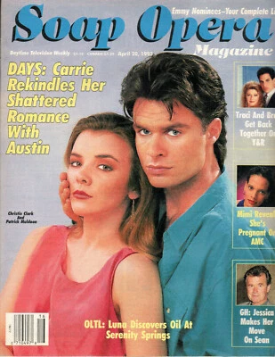 SOAP OPERA MAGAZINE Apr 20 1993 Christie Clark Patrick Muldoon Days of Our Lives - Image 1 of 3