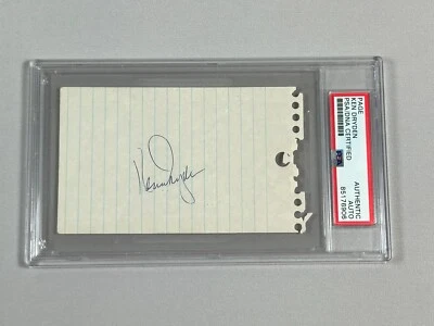 RARE Ken Dryden Signed Album Page Cut PSA COA Slabbed HOF PSA/DNA Canadiens - Image 1 of 3