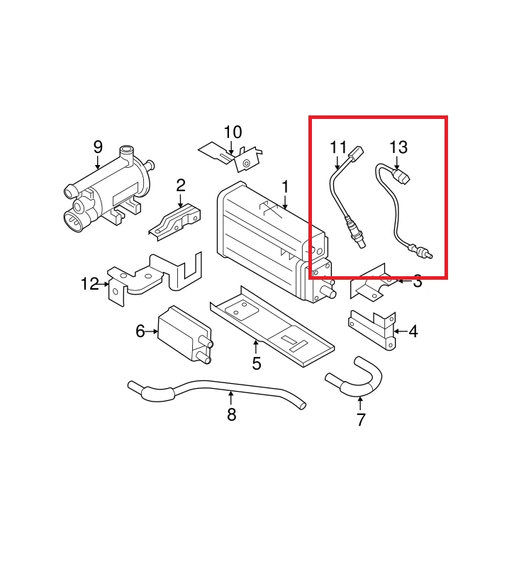 GENUINE 2Pcs Front & Rear Oxygen sensors for 2013 2.4L Kia Optima - Изображение 1 из 1