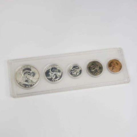 (1) 1956 United States SILVER Proof Set in * Whitman * Type Plastic Holder Cover