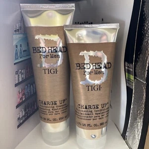 Tigi Bed Head B For Men Charge Up Thickening shampoo 8.45 oz and Conditioner 5.7 - Picture 1 of 3