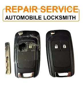 For Vauxhall Insignia Astra 2 button remote key Repair Service case replacement - Picture 1 of 2