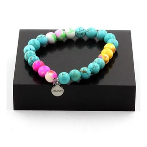 Armband Perlen Türkis + Jaspis Grün Rosa Rosa Gelb+Jaspis Made IN Germany - Bild 1 von 7