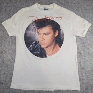 Vintage 80er Jahre Paul Young Tour T-Shirt Davy Crockett Nine Go Mad Musiker Künstler - Bild 1 von 12