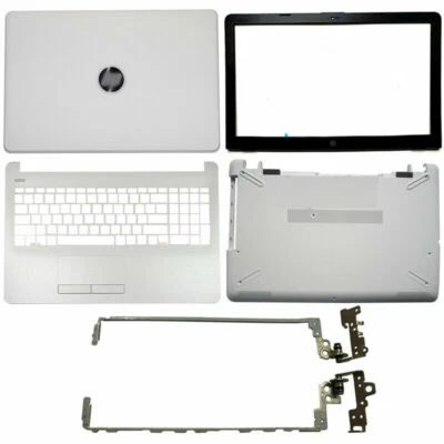 New for HP 15-BS 15-BW White Top LCD Back Cover/Bezel/Palmrest/Bottom/Hinges  - Image 1 of 4