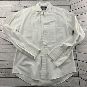 Polo Ralph Lauren Estate Formal Custom Long Sleeve Button Front Shirt Men's L
