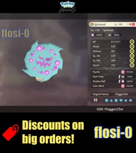 6IV Shiny Alpha Spiritomb Max Effort Level Pokemon Legends Arceus - Picture 1 of 1
