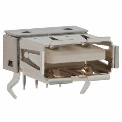 (17 PIECE LOT) USB - A USB 2.0 Receptacle Connector 4 Position Through Hole RA - Image 1 of 3