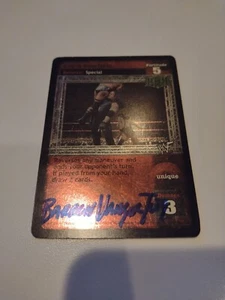 WWF / WWE Raw Deal CCG Chyna Interferes UR Foil HHH Signed By Barron Vangortoth - Picture 1 of 6