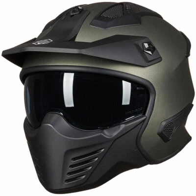 ILM Open Face 3/4 Motorcycle Half Helmet for Moped ATV Cruiser Scooter DOT Foto 1 de 4