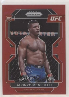 2022 Panini Prizm UFC Red Prizm /299 Alonzo Menifield #157 Rookie RC - Image 1 of 2
