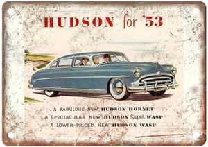 1953 Hudson Vintage Auto Ad Retro Look Metal Sign AN3439 - Picture 1 of 2