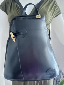 Vintage Longchamp Paris Leder Rucksack schwarz - Bild 1 von 9