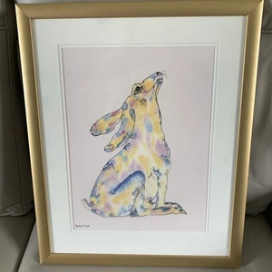 Original watercolour painting signed Barbara Smith Framed Artwork ‘Just Looking’ - Picture 1 of 9