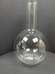 PYREX Glass 6000 mL Florence Boiling Flask Flat Bottom GUC - Picture 1 of 6