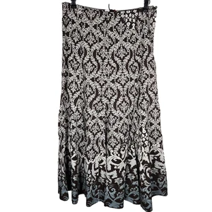 Tapemeasure Linen Blend Maxi Skirt 8 - Picture 1 of 7