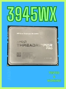 AMD AMD Ryzen Threadripper PR0 3945WX Grade A 4.00 GHz Processor Lenovo Locked - Picture 1 of 5