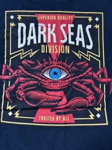 Dark Seas Division KING CRAB Blue Eyes Skate BMX Mens Street wear Long Sleeve M - Picture 1 of 8