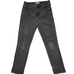 Pantalones de mezclilla Madewell para mujer 26 negros The Perfect vintage tiro alto comercio justo - Imagen 1 de 11