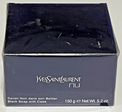 Jabón negro YSL Nu 150 g/5,2 oz sellado con estuche raro de colección Foto 1 de 4