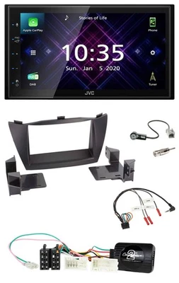 JVC DAB 2DIN Lenkrad Bluetooth USB Autoradio für Hyundai ix35 2010-2013 ohne Sou - Bild 1 von 4