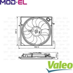 FAN RADIATOR 696583 FOR RENAULT KADJAR NISSAN QASHQAI/II/SUV H5H470/490 1.3L - Picture 1 of 6