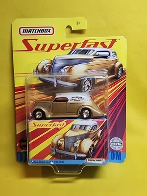 2019  Matchbox Superfast #07 1936 Ford Sedan Custom GOLD  WHITE 🔥A6 - image 1 of 4