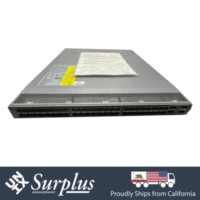 48 Port 10GB SFP+ Cisco Nexus C3064PQ Enterprise B2F Switch 2x PSU  | 4x 40GbE - Image 1 of 3