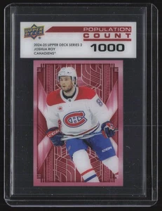 Joshua Roy 2024-25 Series 2 Population Count 1000 #PC-60 Montreal Canadiens - Picture 1 of 2