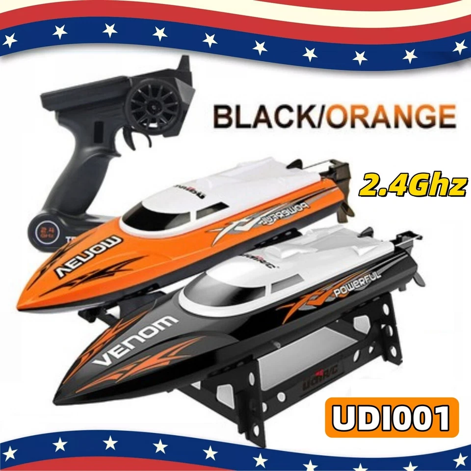 UDI001 25+KM/H High Speed RC Boat for Lakes & Pools 2.4Ghz Remote Control Gifts - Image 1 of 1