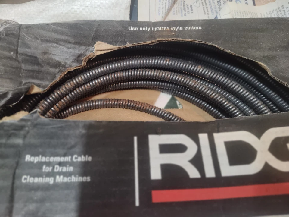 Cable de viento RIDGID modelo C-6 3/8 X 35 (10 mm) x 10,7 M) - 62260 Foto 1 de 4