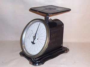Raro Paquete USPS Escala Postal Negro Metal de Landers Frary & Clark Show Zones - Imagen 1 de 1