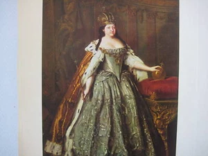 Original Color Lithograph Russia Royalty Anna Ioanovna - Picture 1 of 2